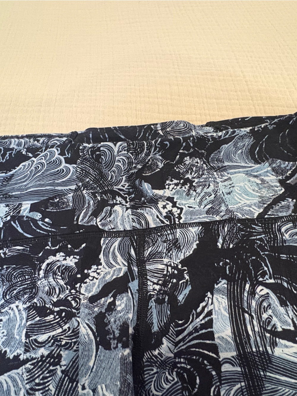 Lululemon Train Times 7/8 Leggings 25” Womens 10 Eternal Wave Starlight Black - Picture 3 of 7